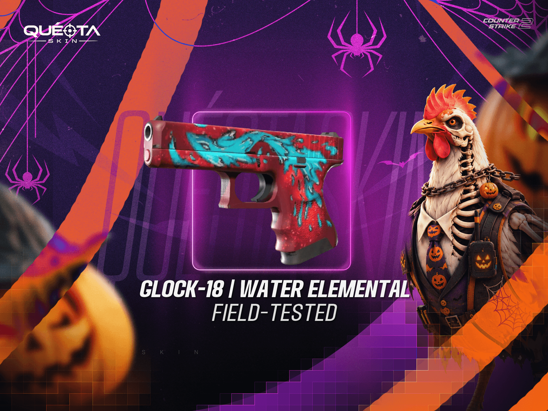 Glock-18 | Water Elemental (Field-Tested)