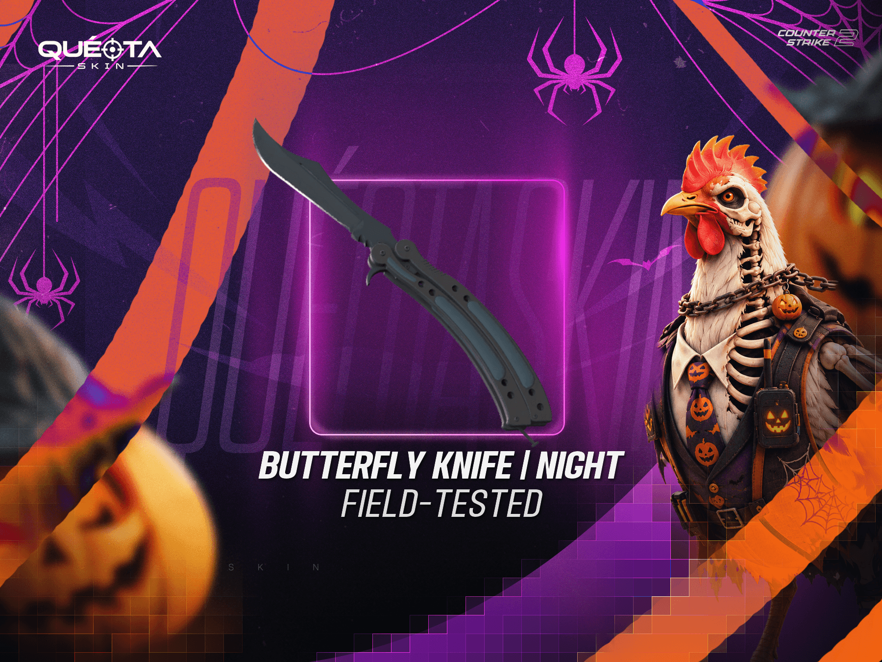 ★ Butterfly Knife | Night (Field-Tested)