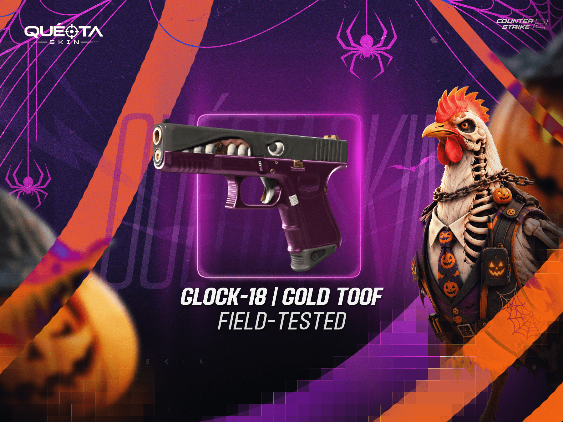 Glock-18 | Gold Toof (Field-Tested)